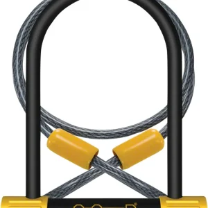 Handmade OnGuard BullDog Series U-Lock - 4.5 x 9" Keyed Black Includes 4' cable and bracket