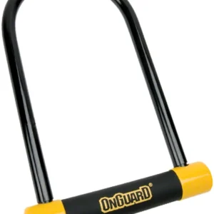 OnGuard BullDog Series U-Lock - 5 x 9" Keyed Black/Yellow Includes bracket  | Bikeparts.Com Buy Online