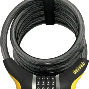 Buy Direct OnGuard Doberman Combo Cable Lock: 6' x 12mm Gray/Black/Yellow
