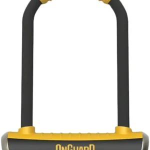 OnGuard PitBull Series U-Lock - 4.5 x 9" Keyed Black/Yellow Includes bracket Handmade