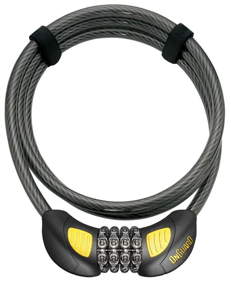 Latest OnGuard Terrier Combo Cable Lock Glow 1828mm x 10mm | Bikeparts.Com
