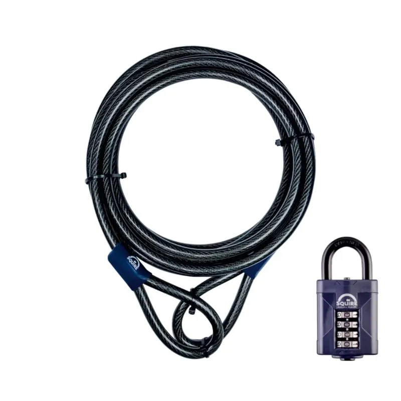 Squire Combi (12c/10m) Combo Padlock/10m Cable Budget