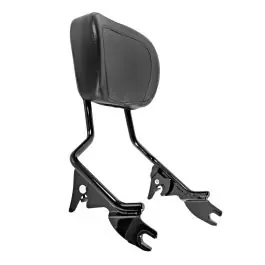 Black Detachable Tall Boy Sissy Bar Backrest for Harley® Touring '09-'25 Buy Direct