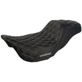Rise Up Seat for Harley® Touring '08-'25 (Diamond / Silver Stitch) Final Sale