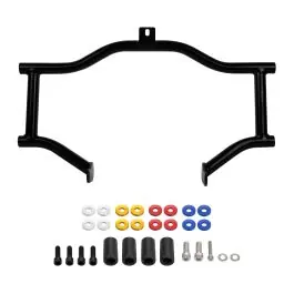 HOGWORKZ® Black Double Barrel Performance Engine Guard for Harley® Touring '14-'25 Fast Shipping