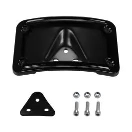 Black Laydown / Curved License Plate Mount for Harley-Davidson® Motorcycles Best Seller