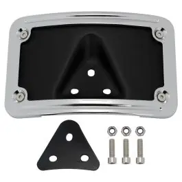 Chrome Laydown / Curved License Plate Mount for Harley-Davidson® Motorcycles Popular