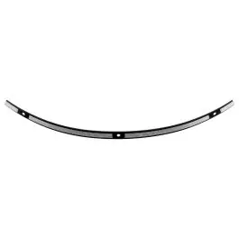 Professional Grade Contrast Cut Billet Windshield Trim in Black for Harley® Touring '14-'25