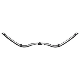 Contrast Cut Billet Windshield Trim in Black for Harley® Road Glide '98-'13 Must Have