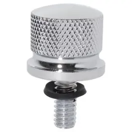 Chrome 1/4" Knurled Seat Bolt / Screw Kit for Harley-Davidson® from HOGWORKZ® Low Price