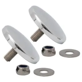 Brand New Chrome Fairing Mirror Hole Plugs for Harley® Street Glide '06-'25
