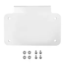 HOGWORKZ® Horizontal Saddlebag License Plate Mount | Chrome Deal
