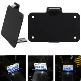 Black Seat Bolt LED Upright License Plate Mount for Harley® Motorcycles Trusted Brand