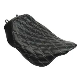 Alpha Solo Seat for Harley® Touring '08-'25 (Diamond / Silver Stitch) Best Choice