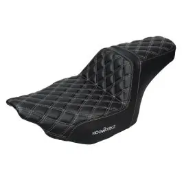 Rise Up Seat for Harley® Touring '23.5-'25 (Diamond / Silver Stitch) Express Delivery