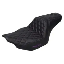 Hot Deal Rise Up Seat for Harley® Touring '23.5-'25 (Diamond / Purple Stitch)