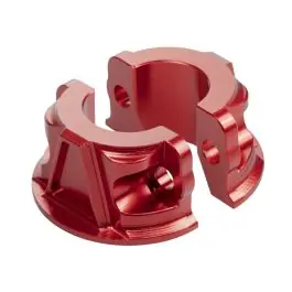 Billet Brake & Clutch Perch Clamps for Harley® Softail / Dyna / Sportster | Red New Release