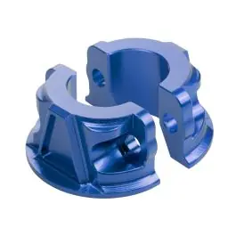 Billet Brake & Clutch Perch Clamps for Harley® Softail / Dyna / Sportster | Blue Cheap