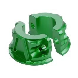Trusted Brand Billet Brake & Clutch Perch Clamps for Harley® Softail / Dyna / Sportster | Green