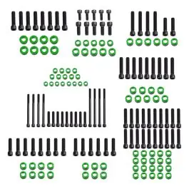 HOGWORKZ® Full Engine Bolt Kit for M8 Harley® Touring & Softail | Green Crafted