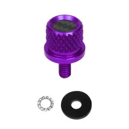 Custom Color Carbon Fiber 1/4" Knurled Seat Bolt / Screw Kit for Harley-Davidson® Authentic