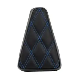 Havoc Sissy Bar Backrest Pad (Diamond / Blue Stitch) Instant Buy