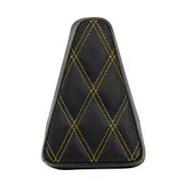 Trusted Brand Havoc Sissy Bar Backrest Pad (Diamond / Gold Stitch)