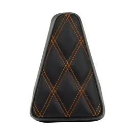 Top Pick Havoc Sissy Bar Backrest Pad (Diamond / Orange Stitch)