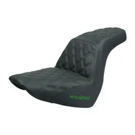Weekend Sale Rise Up Seat for Harley® Touring '23.5-'25 (Diamond / Green Stitch)