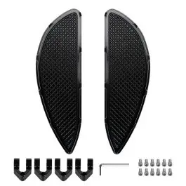 Flash Sale HOGWORKZ® Heaterz Driver Floorboards for Harley® Touring & Softail '86-'25 | Black