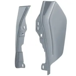 Atlas Silver Metallic Mid-Frame Air Deflectors for Harley® Touring '09-'25 Last Chance