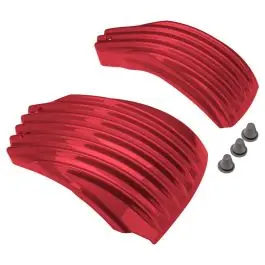 Special Offer Billiard Red Ribbed Battery Covers for Harley® Softail '18-'24