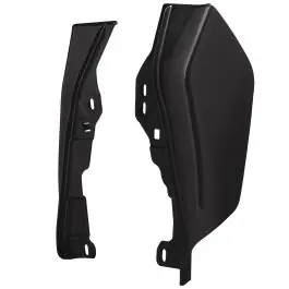 Black Jack Metallic Mid-Frame Air Deflectors for Harley® Touring '09-'25 Same Day Shipping