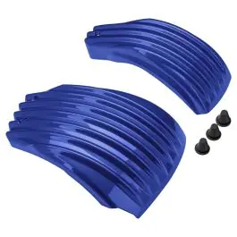 Bright Billiard Blue Ribbed Battery Covers for Harley® Softail '18-'24 Exclusive Offer