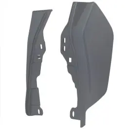 Charcoal Satin Mid-Frame Air Deflectors for Harley® Touring '09-'25 Warranty Included