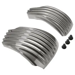 Gauntlet Gray Ribbed Battery Covers for Harley® Softail '18-'24 Bargain