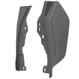 Hot Picks Industrial Gray Denim Mid-Frame Air Deflectors for Harley® Touring '09-'25
