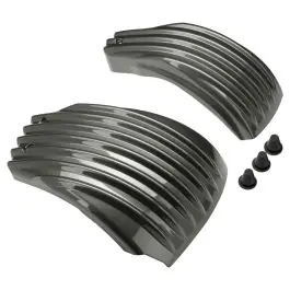 Industrial Gray Ribbed Battery Covers for Harley® Softail '18-'24 Save Now