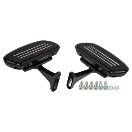 Express Delivery Passenger Floorboards for Harley® Touring & Softail '94-'25 | Black