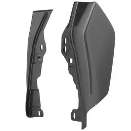 River Rock Gray Denim Mid-Frame Air Deflectors for Harley® Touring '09-'25 Genuine