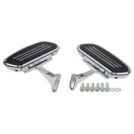 Factory Price Passenger Floorboards for Harley® Touring & Softail '94-'25 | Chrome