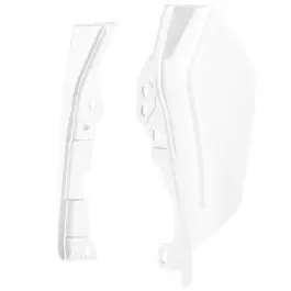 Exclusive Stone Washed White Pearl Mid-Frame Air Deflectors for Harley® Touring '09-'25