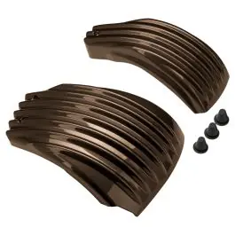 Price Drop Sumatra Brown Ribbed Battery Covers for Harley® Softail '18-'24