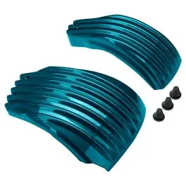 Instant Buy Tahitian Teal Ribbed Battery Covers for Harley® Softail '18-'24