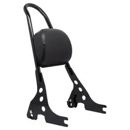 Black Detachable Sissy Bar Backrest for Harley® Sportster '04-'22 Warranty Included