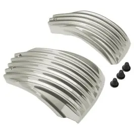 Big Sale White Sand Pearl Ribbed Battery Covers for Harley® Softail '18-'24