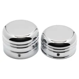 Softail & Dyna Rear Axle Nut Covers for Harley-Davidson® | Contrast Cut Chrome High Quality