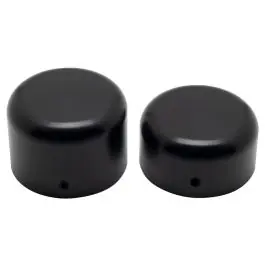 Softail & Dyna Rear Axle Nut Covers for Harley-Davidson® | Black Handmade