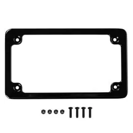 Black Low Profile License Plate Frame for Harley-Davidson® Motorcycles Latest