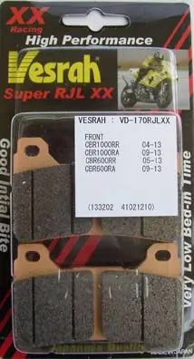 Vesrah Brake Pads VD-170XX Honda CBR600RR CBR1000RR Handmade